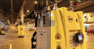 Kuvassa on Sinebrychoffin jakelukeskus.