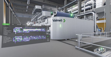 Ohjailtavan virtuaalitodellisuuden avulla käyttäjät siirtyvät 360°-oppimisympäristöön, liikkuvat vapaasti 3D-virtuaalimaailmassa ja ovat vuorovaikutuksessa simuloitujen koneiden kanssa saaden lisätietoja prosessista ja laitteista.