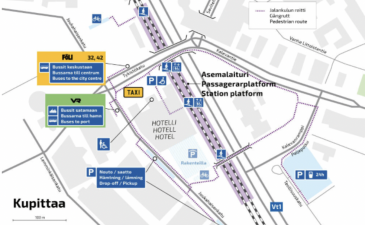 Junaliikenne Turun päärautatieaseman ja Kupittaan välillä tauolle kahdeksi vuodeksi