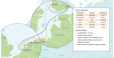X-PRESS Feeders aloitti konttiliikenteen Raumalta