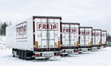 Freja Finlandille viisi uutta traileria thermo-liikenteeseen