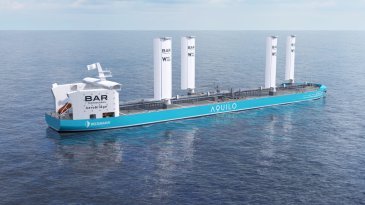 Deltamarin ja Bar Technologies ja uudenlainen tuulipurjealus