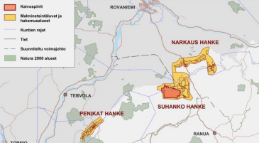 Suhangon uusi kaivostie Ranualla on valmistunut