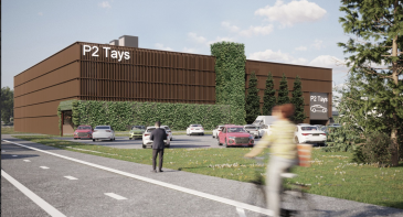 Taysin pysäköinti- ja logistiikkarakennus etenee
