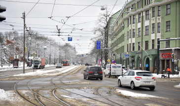 Mannerheimintie helmikuussa 2023.