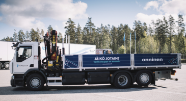 Onninen otti käyttöön biokaasulla kulkevat kuorma-autot