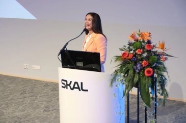 Lulu Ranne puhui SKAL Forumissa Jyväskylässä. Kuva: Alexander Tashtanbekov / SKAL