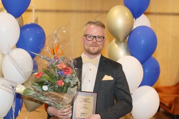 Vuoden nuori kuljetusyrittäjä Ville Mäkelä. Kuva: SKAL