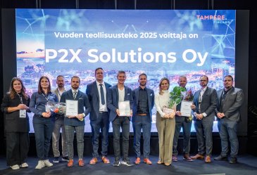 Vuoden teollisuusteko -tunnustuksen sai P2X Solutions