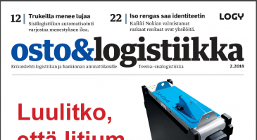 Osto&Logistiikka 2/2018 on ilmestynyt