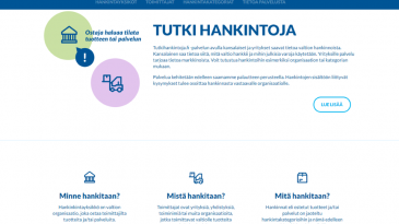 Verkkopalvelu avasi valtion hankintatiedot