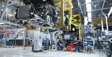Arkistokuva Valmet Automotiven tehtaalta.