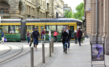 Helsingin keskustaa Kluuvin kaupunginosassa.